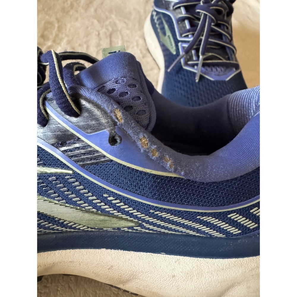 Brooks Ghost 12 Womens Running Shoes Navy Blue 1203051B413 Size 11 Medium B - Picture 8 of 9